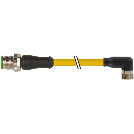 Murrelektronik JUNIOR TIMER VALVE PLUG LED, PUR 2x0, 75 black 3m 7000-40621-0110150